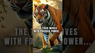 Tiger Focus - Channel Your Inner Power Towards Success | Motivational Animal Wisdom #shorts #quotes
