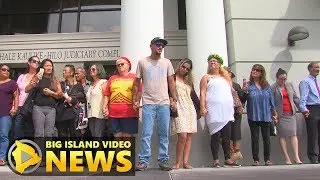 9 Arrested On Mauna Kea Appear In Court (Aug. 23, 2019)