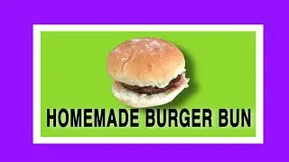 No knead Homemade Burger  Bun