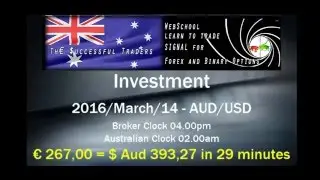 Binary Options 2016 03 14 $Aud 393 in 29 Minutes My Strategy