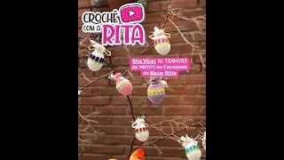 384ª live - Ovo de crochê de páscoa para árvore - Osterbaum