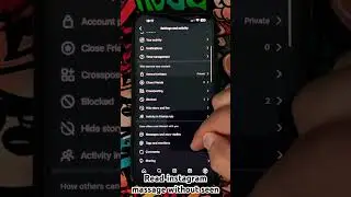 Read İnstagram massage without seen #tricks #tips #hack #instagramhack #readmassagewithoutseen