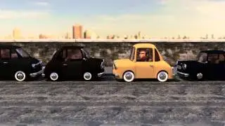 The parking lot - animated short movie