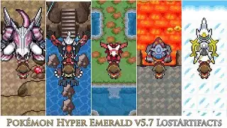 GUIA DEFINITIVO: Todos os Lendários e Míticos no Pokémon Hyper Emerald 5.7 Lost Artifacts