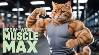 Paw-sitive Gains: A Day in the Life of a Muscle Cat!
