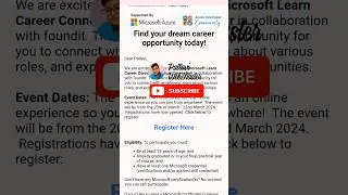 Microsoft Learn Career Connected Virtual Career Fair ✌️||#microsoftcertification #careergrowth #new