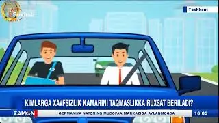 Kimlarga xavfsizlik kamarini taqmaslikka ruxsat beriladi?