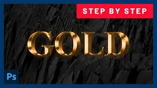 Gold Text Effect Photoshop Tutorial &ndash; 3D Realistic