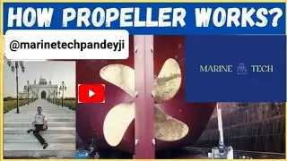 How does a Propeller work #sea #shipping #propeller #youtube #viral #technology #tech #merchantnavy 