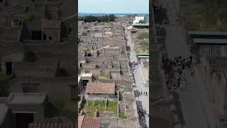 🇮🇹 Pompeii , Italy Drone Shorts | A Glimpse of Ancient Roman Ruins in 4K