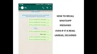 How to delete, recall WhatsApp sent, delivered, read & unread messages