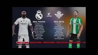 La Liga Real Madrid x Real Betis no Pes