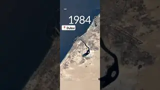 1984-2022 in Dubai #thenandnow #map #mapping #geography #dubai