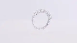 WEAVE SET SEMI ETERNITY DIAMOND RING BY GEMRIZE
