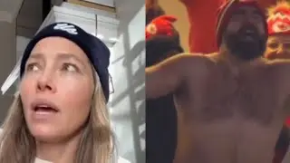 Jessica Biel Eats In the Shower! The Kelces Relive Jason's Shirtless Meeting With Taylor Swift!