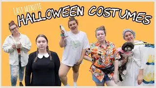 Creating Halloween Costumes with Things in my Closet 😅 (low-key stressful)