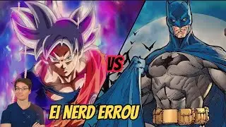 Ei nerd errrou: Batman com preparo leva uma surra do Sayajin Son Goku
