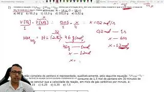 Cinética química - resolução de exercícios