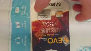 Unboxing Samsung EVO 960 SD MicroSD card from Amazon