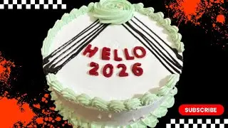 Cake decorating ideas | Simple Cake design ideas | New year cake ideas | Beginners cake design idea 