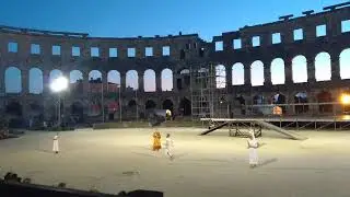 Mimes Performance, Before The Gladiators Show in Pula, Croatia (2019)