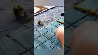 How I made faux grass for diorama