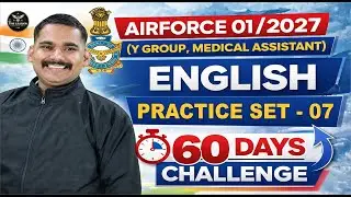 AIRFORCE X &Y Group 01/2027 | Medical Assistant English Practice Class | By Satydev Sir #airforce #6