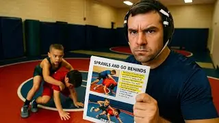 Wrestling Drills: Dad and Son Work on Sprawls, Go Behinds & The Cow Catcher!