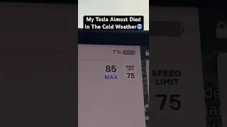 My Tesla Almost Died In The Cold Weather 🥶😱