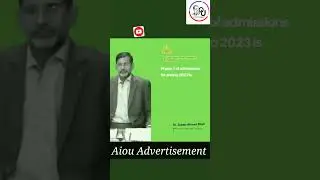 Aiou New Notifications Announced About Admission Spring 2023 Semester | Aiou Advertisement