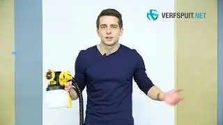 HVLP Verfspuit: Prepareren verf en spuiten op de muur