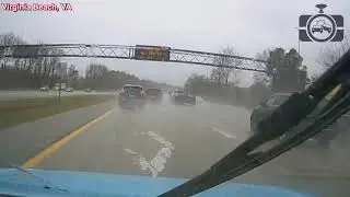 Road Rage 166 - Two cars playing road rage in dangerous conditions