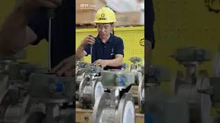 D341F46-16P-DN200 stainless steel fluorine-lined flange butterfly valve - HFTF #china #valve