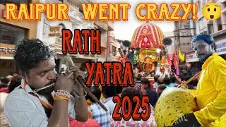 JAGANNATH RATH YATRA 2025 🚩 | Raipur Ka Bhakti Mahotsav | Crowd, Culture & Emotions 🙏🎥
