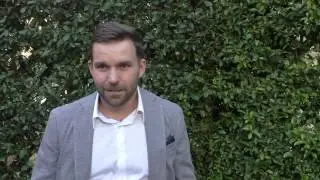 Geoff Gustafson arriving to the 2015 Summer TCA Tour @geoffgustafson