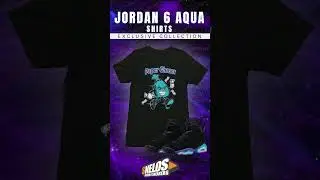 JUST DROPPED: Jordan 6 Aqua shirts collection available🥶🟣
