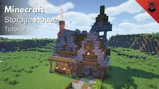 Minecraft: How to Build a Medieval Storage House | Storage House (Tutorial)