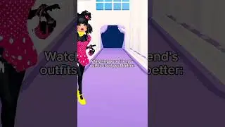 Watching my friend&rsquo;s glow up in dti!! #dresstoimpress #roblox #dti #shorts