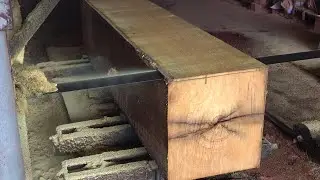 Amazing Wood Sawmill   Sawn Wood In The Factory  Amazing pieces of wood