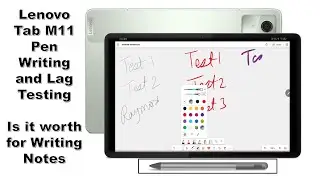 Lenovo Tab M11 PEN Notes Writing and Lag Test | Is Stylus worth for taking NOTES? 🤔 I am Socked😲😲😲
