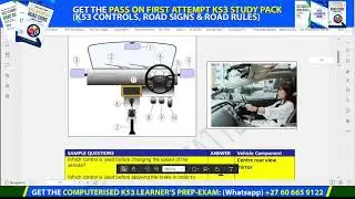 TYPICAL K53 CONTROLS QUESTION AND ANSWERS | HOW TO PASS ON FIRST ATTEMPT YOUR K53 LEARNER&rsquo;S TEST
