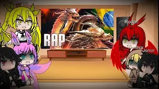 As kaijus girl reagindo o {Rap do King Ghidorah} {O SEU NOVO REI}