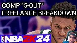 NBA 2k24 Comp Freelance Thoughts (5-out movement)
