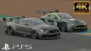 PS5 Gameplay｜GT Sport｜4K UHD｜Ford Mustang｜Sarthe｜Replay Camera