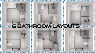 6 Bathroom Layouts (2x2m area) | 6 Bathroom Design Ideas | D&R Ideas | #d&rideas