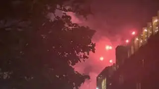 Copenhagen pride fireworks, 20 Aug 2022.