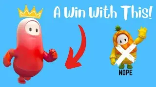 Crazy Win With Long Guy Skin! (Fall Guys)