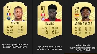 FIFA 21 FASTEST PLAYERS FIFA 2021 PLAYER RATINGS EA SPORTS OFFICIAL