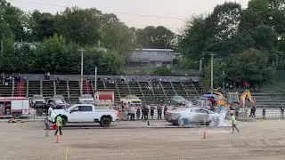 Tesla Cybertruck shows up at Tough Truck Tug of War 2025