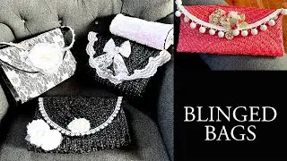 Blinged out Bags | Easily take a bag from drab to fab with a little bling!